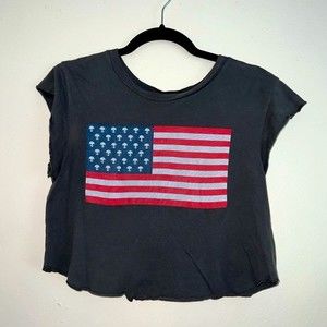 Brandy Melville | American Flag Alien Tee | One Size